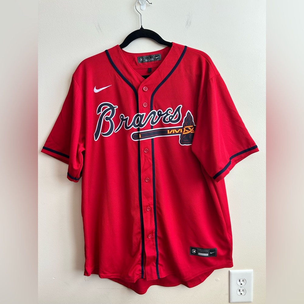 New Nike Atlanta Braves Alternate Player Jersey Blank L